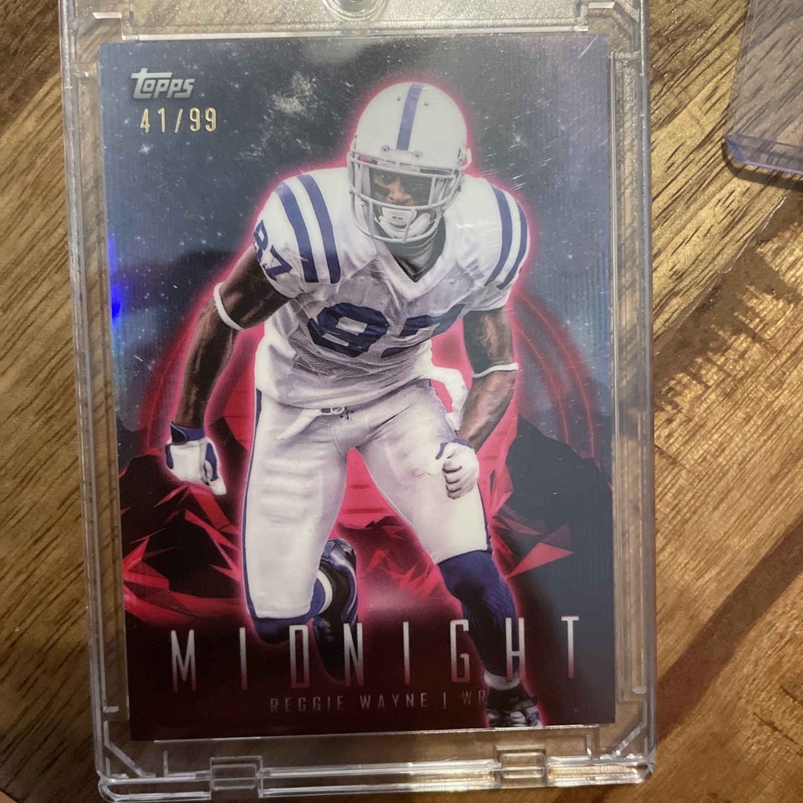 Topps 2024 Midnight Reggie Wayne #45 Twilight /99 Colts NFL Football Card