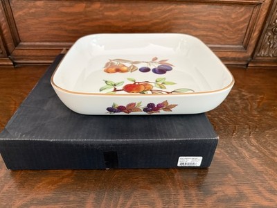 Royal Worcester Evesham Gold Square Serving Dish 10.5'' New in Box