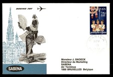 Mayfairstamps Philippines Flight 1970 Manila to Brussels Belgium Boeing 707 Cove