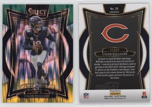 2024 Panini Select Concourse Green & Yellow Shock Prizm Caleb Williams Rookie RC
