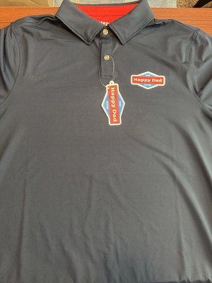 Happy Dad Hard Seltzer Polo Shirt Mens Size Medium Golf Polo