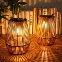 Solar Laternen 2 StüCk HäNgend Stehend Led FüR AußEn Terrasse Garten Deko