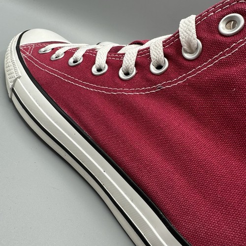 Converse Chuck Taylor High Top Trainers Burgundy UK 7 - Picture 9 of 12