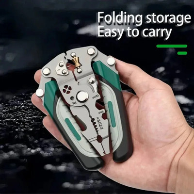 ULTIMATE Multi Foldable Wire Stripper Crimp Cut Electrician Tool SAVES TIME