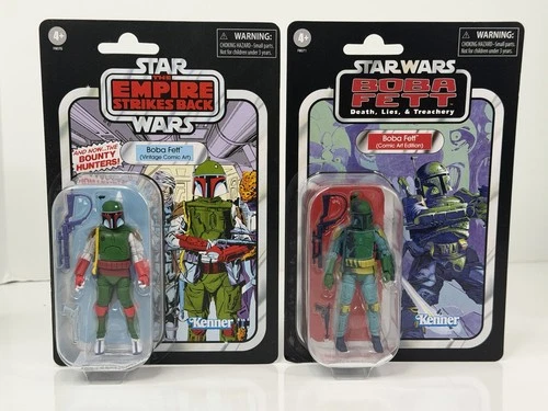 Star Wars Vintage Collection Boba Fett Comic Art Figure Set of 2 VC277 & VC278