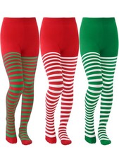 SOMSOC 3-Piece Kids Christmas One Size, Red white, Green white, Red green