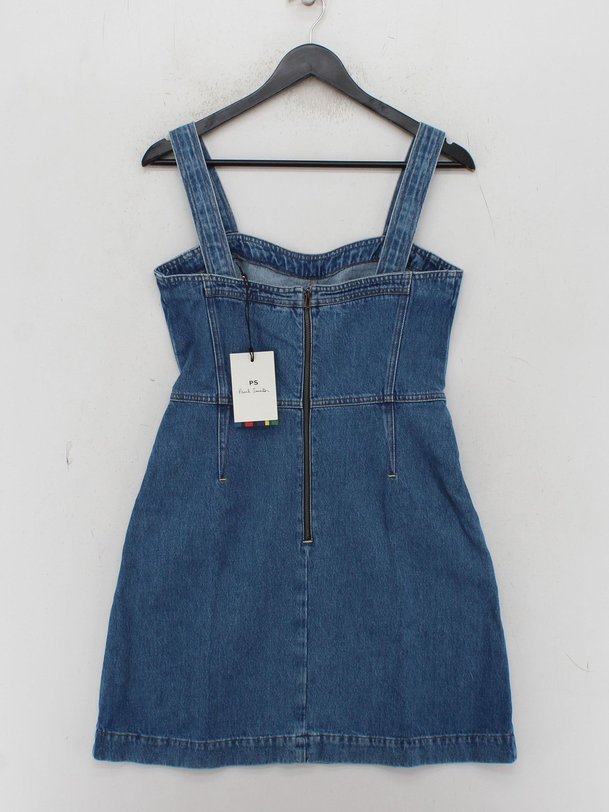 Paul Smith Pinafore/Dungaree Mini Dress in Blue RRP £420 image 2