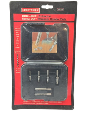 #ad Sears Craftsman USA Nos Damaged Screw Removers Screw Out 952156 6pc $39.99