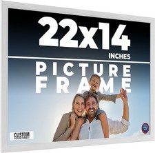 22x14 Frame White Wood Picture Photo Frame with UV Acrylic and Acid Free Backing