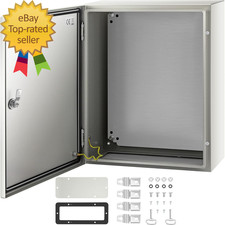 NEMA Steel Enclosure 20 X 16 X 8'' NEMA 4X Steel Electrical Box IP66 Waterproo