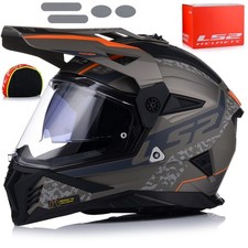Enduro MX Quad Helm | LS2 MX702 Pioneer II | Crosshelm mit Sonenblende Visier