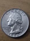 U.S. 1956 Quarter Coin "D" Mint Mark - 90% Silver!!