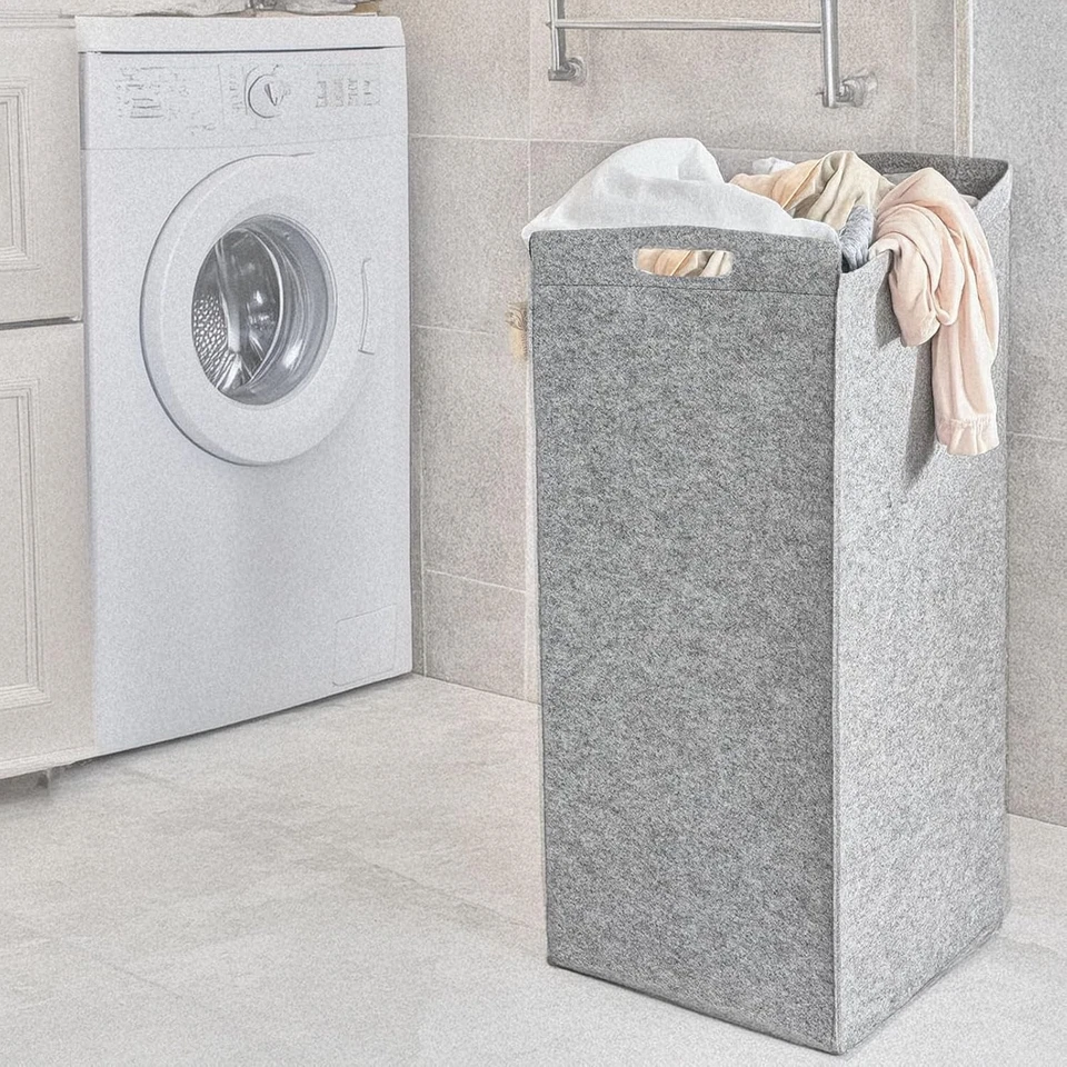 Wäschekorb XL Wäschebehälter Wäschesammler 75L Aufbewahrungskorb - Bild 3 von 4