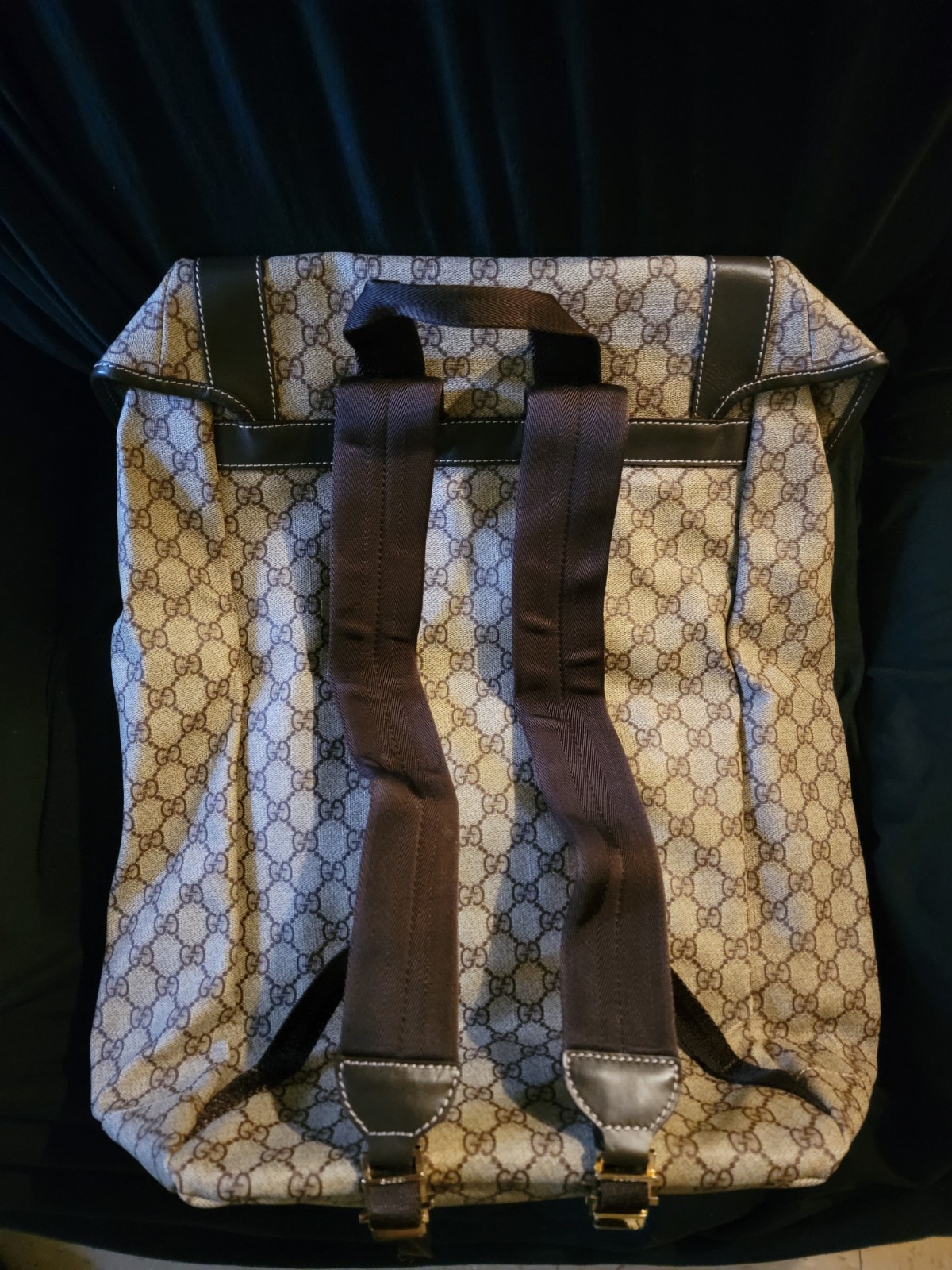 Gucci Interlocking G Backpack Large Beige Canvas … - image 2