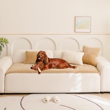 Sofa Cover Fuzzy Couch Cover for Pet, Couch Covers for Dogs Washable Non-Slip...