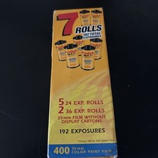 Kodak Max Versatility ISO 400 Color Film 35mm 6 Pack 192 Exposures Sealed New