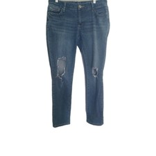 Amethyst Womens Sz 11 31x29 Distressed Jeans Embroidered Pockets Straight Leg