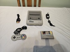 Super Nintendo SNES PAL Console Bundle Controller + Super Mario All-Stars Tested