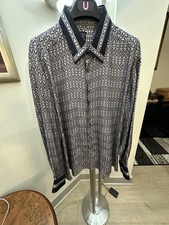 Authentic Stefano Ricci 46/18 100 Silk Shirt