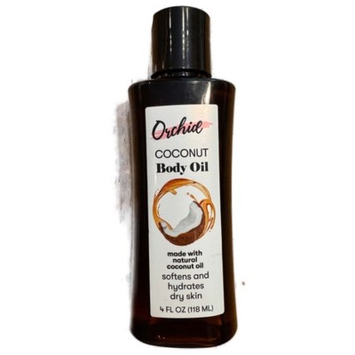 Pack of 2 Coconut Body Oil 4 fl oz (118 ml) bottle