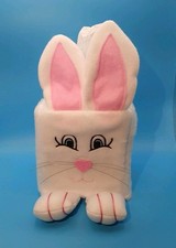 Bunny Tissue Box Easter Embroidered Spring Homemade Fuzzy Fleece