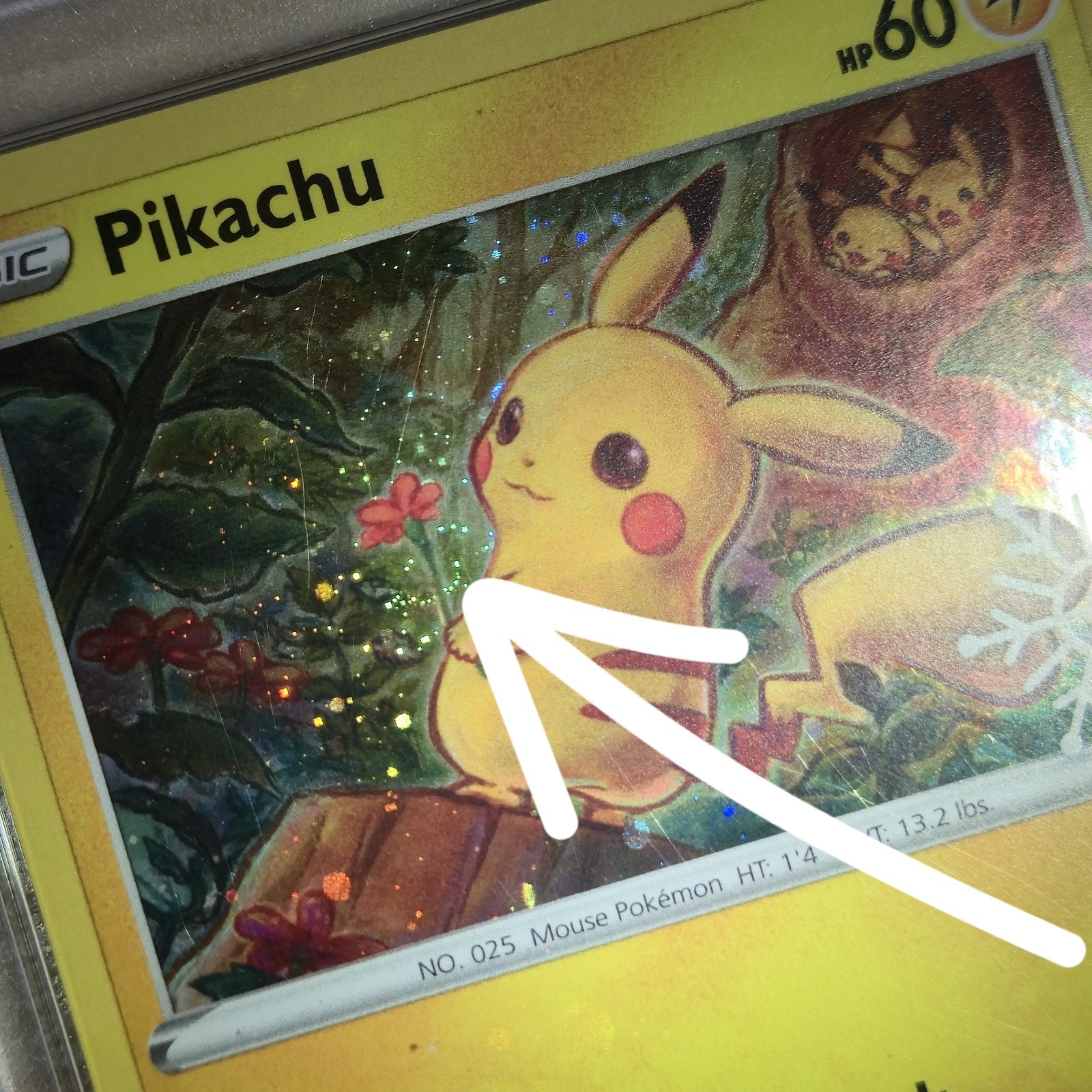 HAND SWIRL 🌀💫 PSA 6 Pikachu SWSH153 Advent 2022 Promo Snowflake Pokemon Card
