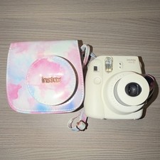 Fujifilm Instax Mini 8 White Instant Film Camera w/ Case Strap