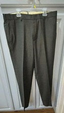 Brooks Brothers 1818 Fitzgerald 100 Wool Gray Dress Pants Mens size 35