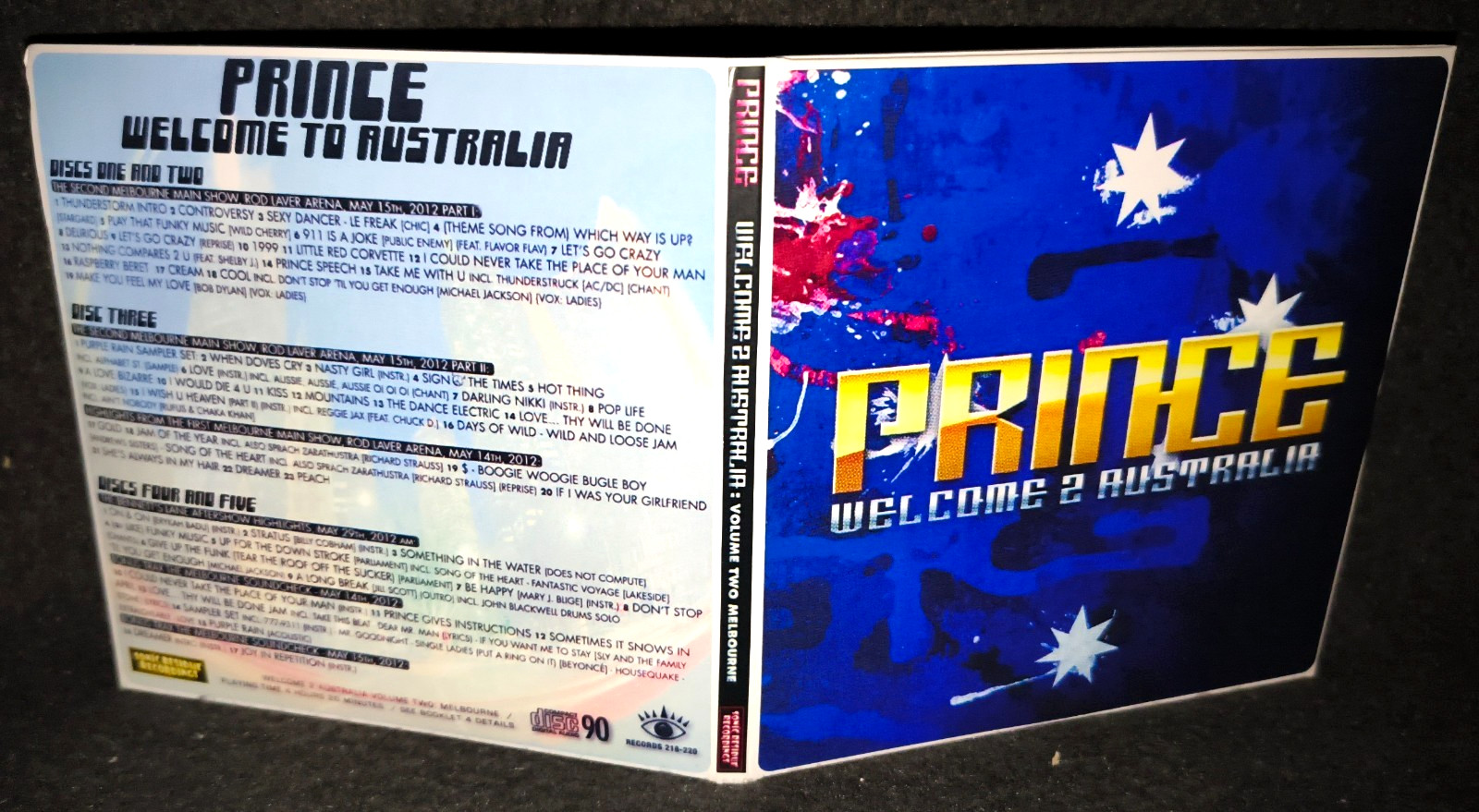 Prince Welcome To Australia 2012 Gate Fold 5CD Package NEW