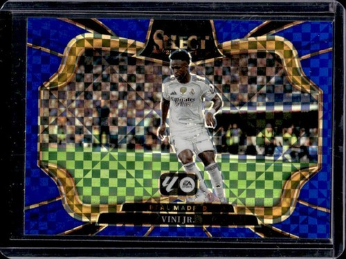 2025-26 Panini Select La Liga Vini Jr. Field Level Blue Checker Prizm #233