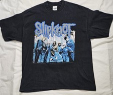 Slipknot Vintage 2001 T-shirt Size XL Black Double Sided
