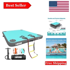 Ultimate Inflatable Floating Dock — Durable, Quick-Setup Platform for Lake, B...