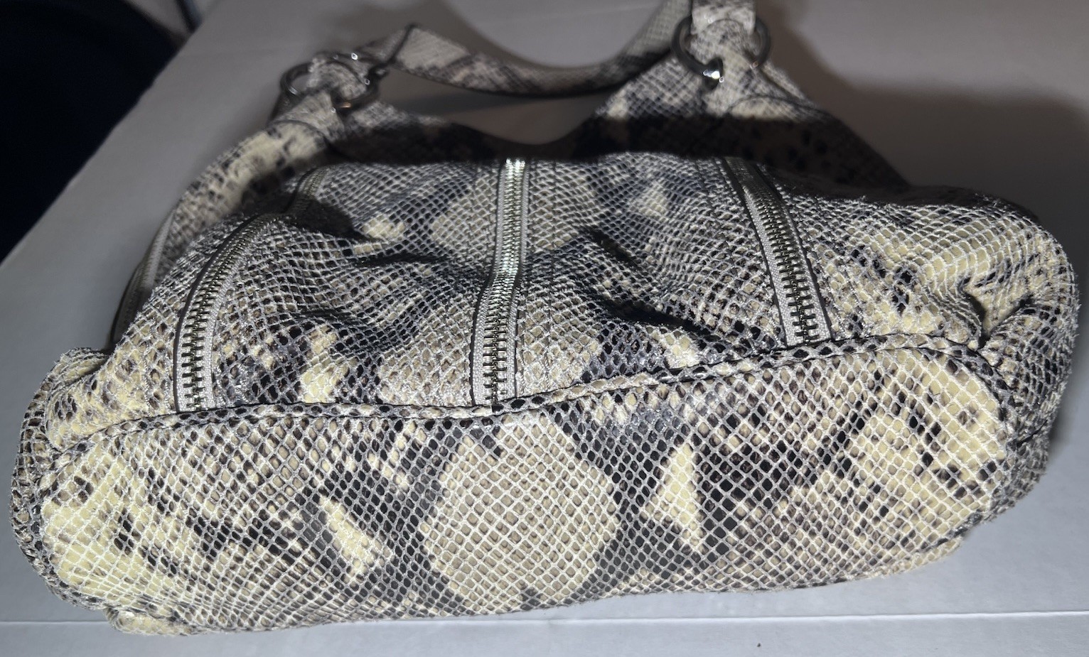 Michael Kors Python Effect Leather Shoulder Bag W… - image 12