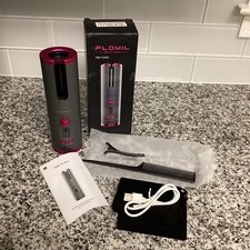 Fezax Cordless Auto Hair Curler Automatic Curling Iron With LCD Display