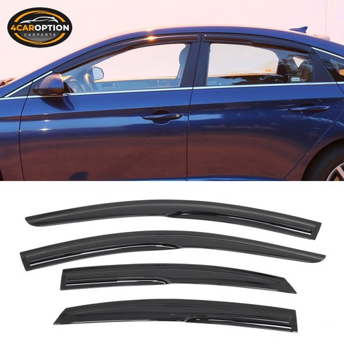 3D Wavy Shape Style Smoke Window Visor Compatible with for