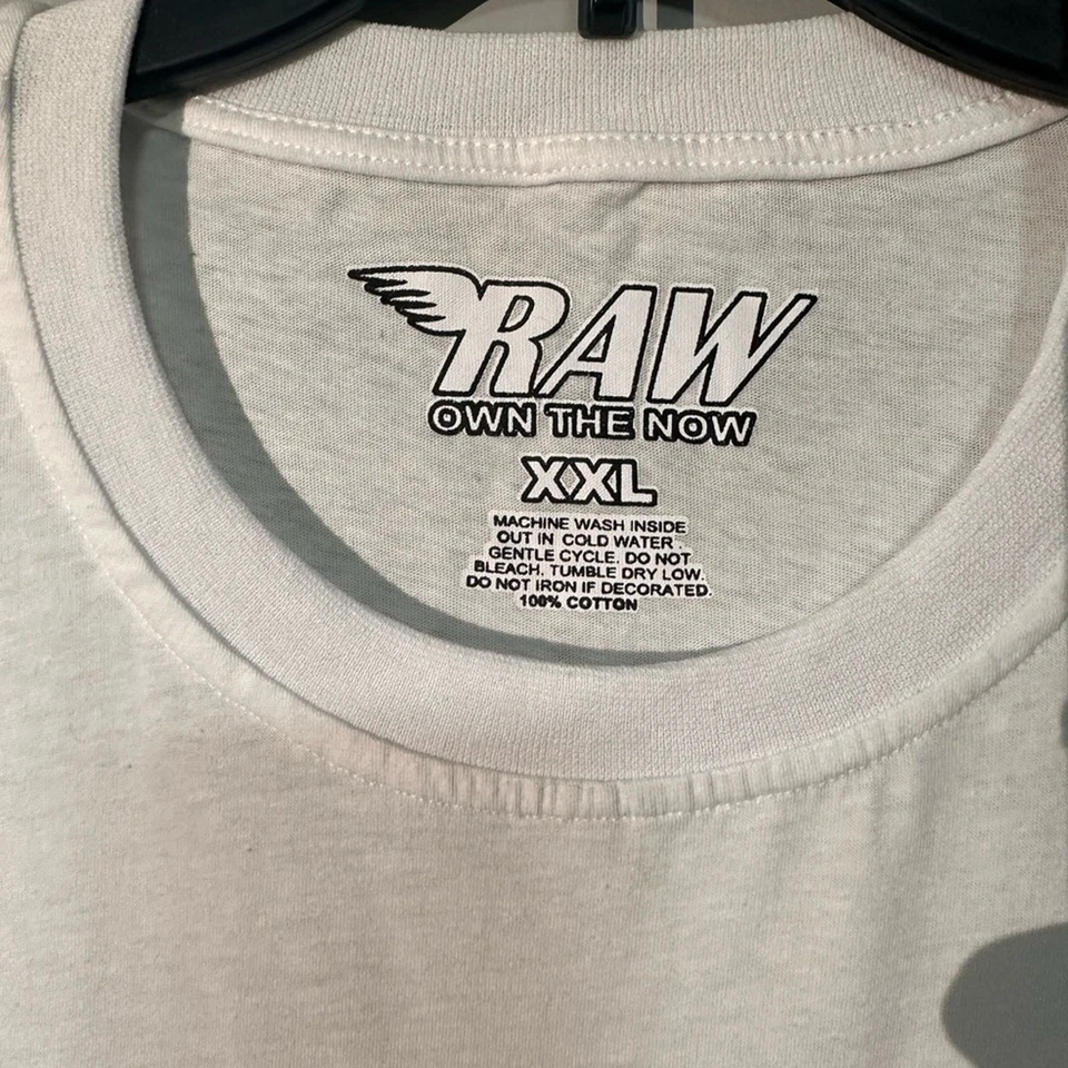 Camiseta RAW Own the Now Legendary Rawyalty Gráfica Diseño Bordado Talla XXL Foto 3 de 4