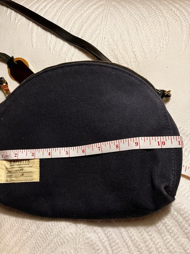 R. Riveter Navy Canvas Crossbody American Handmade Gold Tag * Sm Ink on Lining - Picture 6 of 8