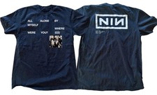 Nine Inch Nails Peel It Back Tour 2026 Somewhat Damaged Lyric T-Shirt 2 sides