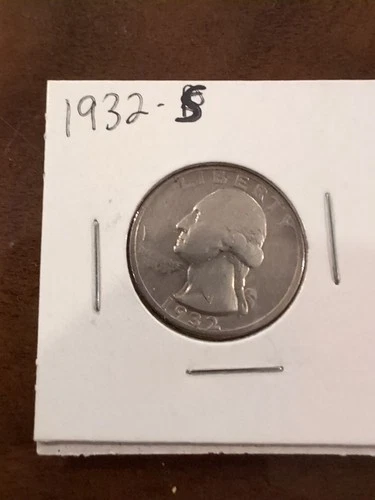 1932-S Washington Quarter Silver VG+ Coin, Cleaning