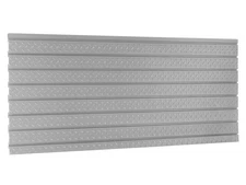 NewAge Products Pro Series 56-Inch x 24.5-Inch Diamond Plate Silver Slatwall ...