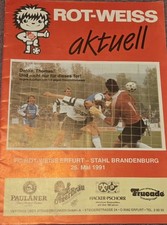 1990/91 Oberliga Süd FC Rot-Weiß-Erfurt - Stahl Brandenburg
