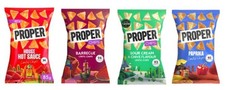 PROPER Lentil Chips Variety Pack85g Hot Sauce, BBQ, Sour Cream & Chive, Paprika