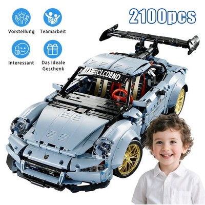 2100 Teile Auto Klemmbausteine Rennwagen Bausatz Supersportwagen Bausteine Sets