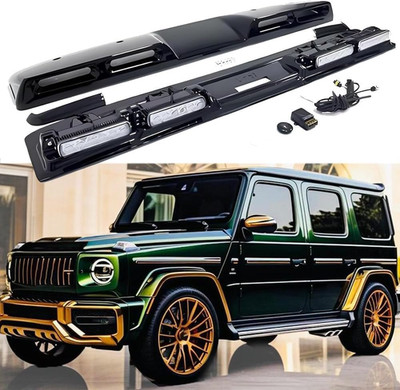 Black Roof Light Bar with LED DRL for Mercedes Benz G-Class W463 2019-2024