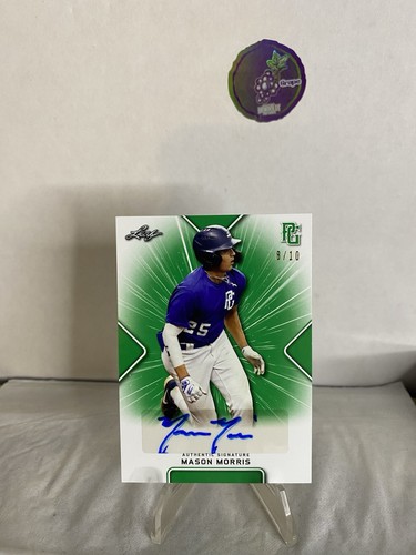 Jeu MASON MORRIS 2021 Leaf Perfect /10 Auto Mason Morris Ole Miss