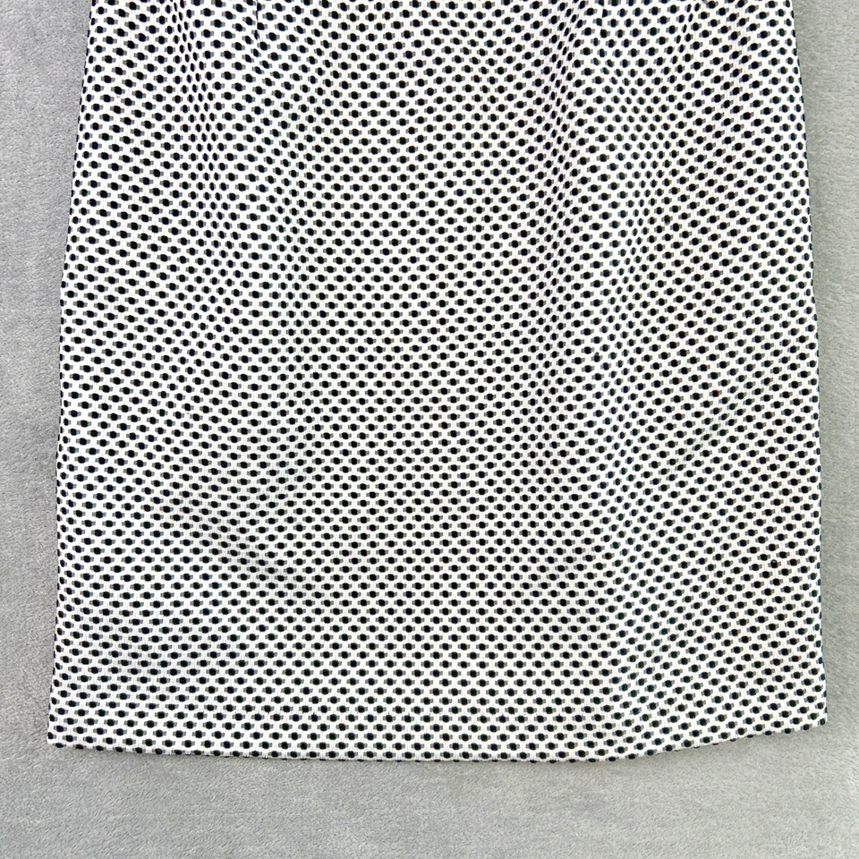 MUSE Dress Women's Size 8 Sheath Black White Mod Career Cowl Neck 60s Office - Image 4 of 4