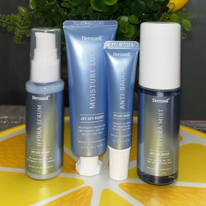 Dermasil Jet Set Reset Hydrating Set Face Mist/Serum/Eye Serum Moisturizer SPF
