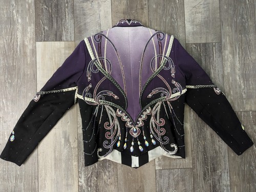 Giacca Spettacolo Personalizzata Viola Ombre Berry Fit Circa Taglia 14 - Foto 4 di 11