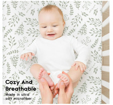 Yoofoss Baby Crib Sheets for Boys Girls, Fitted Crib Baby Sheet 28x52x8in