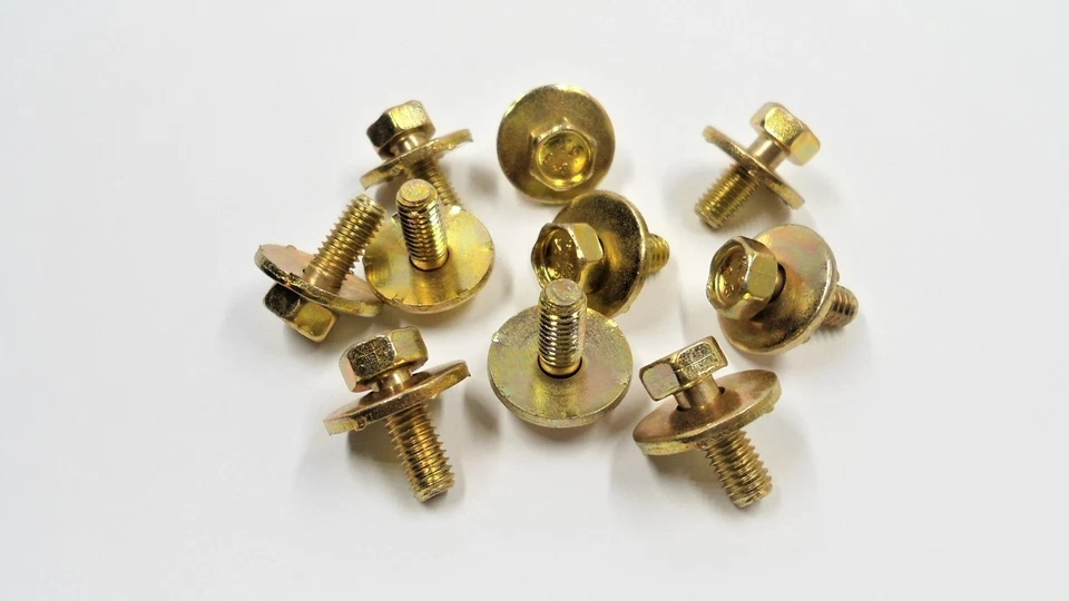 ¡10 TORNILLOS DE CUERPO! M6-1.0 x 16MM 10MM HEXAGONAL PARA CAMIONETA 200SX 240Z 300ZX 350Z 410 ETC Foto 2 de 4